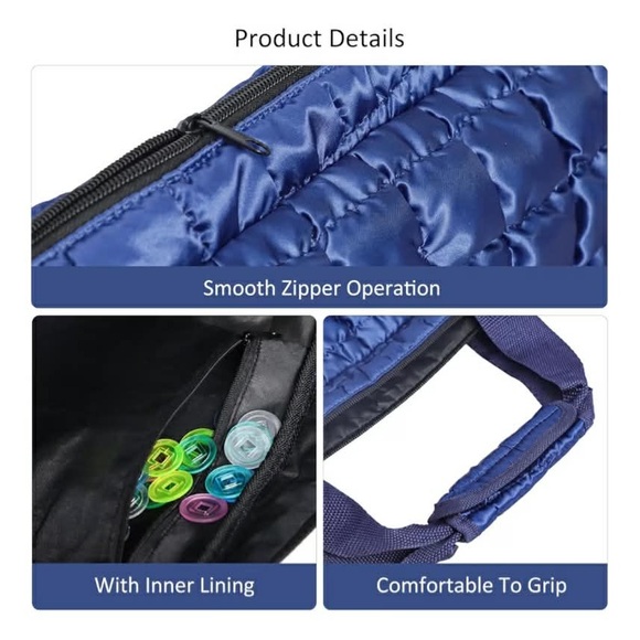 3 piece Mahjong Bag Set for American Mahjong Tiles and Racks (bags only) - Picture 3 of 11